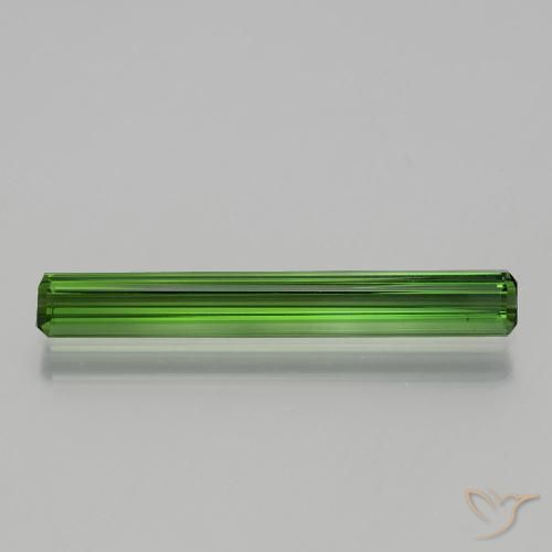 1.76ct Natural Medium Green Tourmaline, Emerald Cut, VS