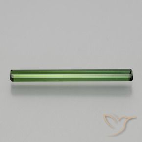 Tourmaline Gemstone in 23.7 x 3.1 mm Size for Sale, Tourmaline Stone in Medium Green Color