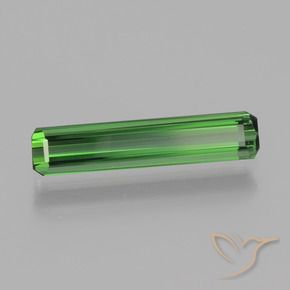 1.30 ct Green Tourmaline Stone, Natural Tourmaline in Octagon Facet Shape for Sale
