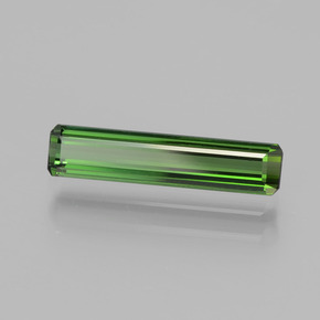 1.25 ct Green Tourmaline Stone, Natural Tourmaline in Octagon Facet Shape for Sale