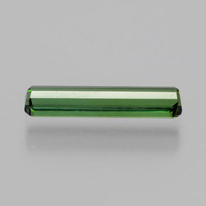 Tourmaline Gemstone in 14.1 x 3.2 mm Size for Sale, Tourmaline Stone in Medium-Dark Green Color