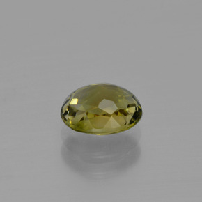 Tourmaline Gemstone in 7 x 5.8 mm Size for Sale, Tourmaline Stone in Warm Earthy Green Color