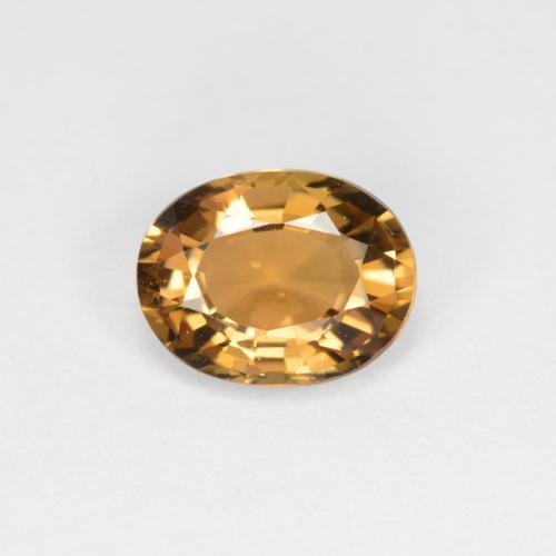 Brownish Golden Tourmaline Gem - 0.9ct Oval Facet (ID: 401128)