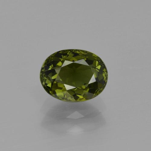 Waldgrün Turmalin Edelstein - 1ct Oval facettiert (ID: 401308)