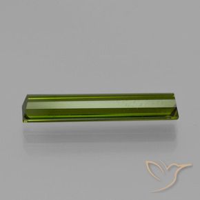 Tourmaline Gemstone in 18.8 x 3.9 mm Size for Sale, Tourmaline Stone in Forest Green Color