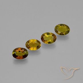 2.07 ctw Brown Tourmaline Stones, Natural Tourmaline in Oval Facet Shape for Sale