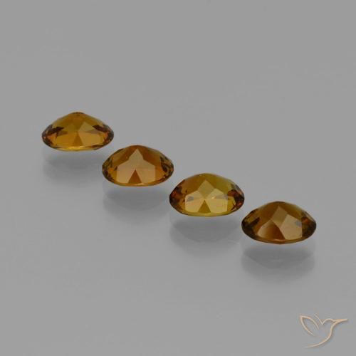 Tourmaline Gemstones in 6.8 x 5.4 mm Size for Sale, Tourmaline Stones in Deep Brown to Reddish Golden Color