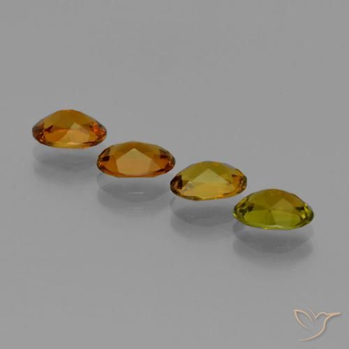 Tourmaline Gemstones in 6.6 x 4.9 mm Size for Sale, Tourmaline Stones in Deep Brown to Reddish Golden Color
