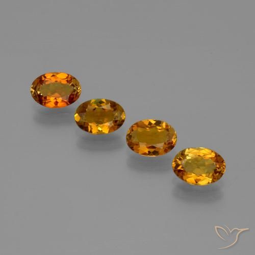 2.09 ctw Brown Tourmaline Gemstones, Tourmaline Gems in Oval Facet Shape for Sale.