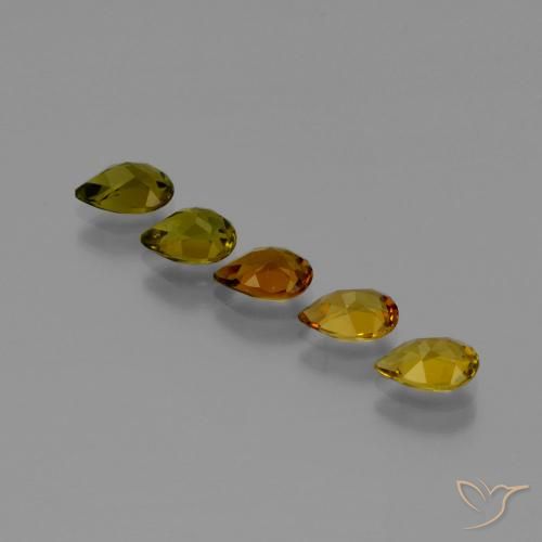 Tourmaline Gemstones in 6.4 x 4.5 mm Size for Sale, Tourmaline Stones in Warm Brown Color