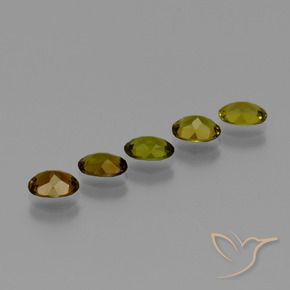 Tourmaline Gemstones in 6 x 4.5 mm Size for Sale, Tourmaline Stones in Cinnamon Brown Color
