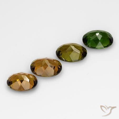 Tourmaline Gemstones in 6.5 x 4.9 mm Size for Sale, Tourmaline Stones in Multicolor Color