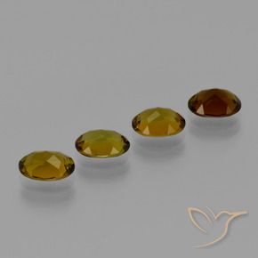 Tourmaline Gemstones in 7.2 x 5.5 mm Size for Sale, Tourmaline Stones in Dark Gold Color