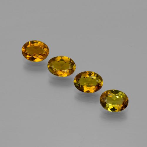 Dorado terroso Turmalina Gema - 0.7ct Forma ovalada (ID: 401883)