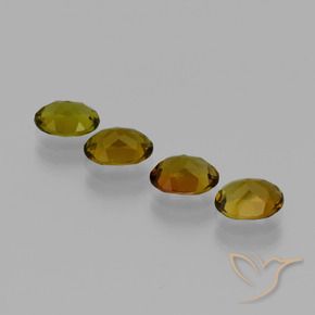 Tourmaline Gemstones in 6.7 x 5 mm Size for Sale, Tourmaline Stones in Warm Brown Color