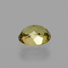 Tourmaline Gemstone in 7.2 x 6.2 mm Size for Sale, Tourmaline Stone in Light Yellow Color