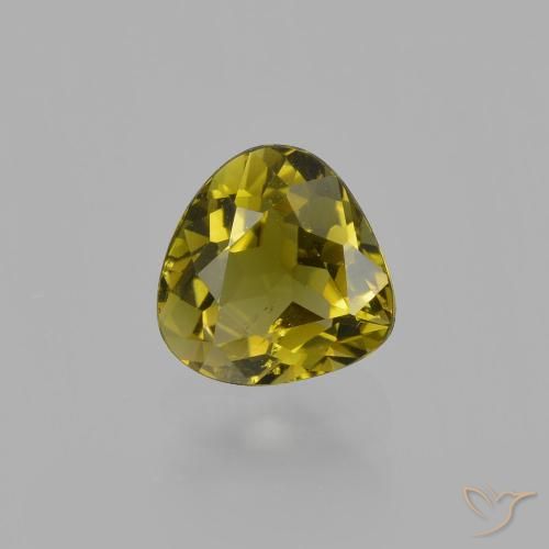 0.94ct Natural Medium Yellow Tourmaline, Pear Shape, VS