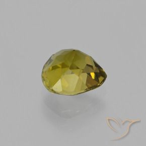 Tourmaline Gemstone in 6.5 x 6.3 mm Size for Sale, Tourmaline Stone in Medium Yellow Color