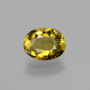 Autumn Yellow Турмалин Камень - 1.2ct Фасетный Овал (ID: 402892)