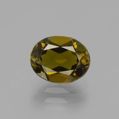Золотисто-коричневый Турмалин Камень - 1.5ct Фасетный Овал (ID: 405865)
