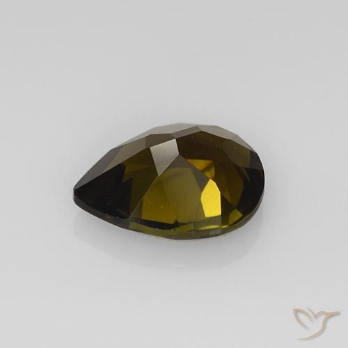 Tourmaline Gemstone in 9 x 7 mm (calibrated) Size for Sale, Tourmaline Stone in Golden Brown Color