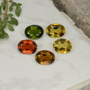 Multicolor Tourmaline Gem - 0.8ct Oval Facet (ID: 406791)