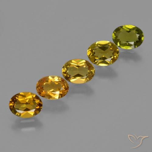 2.56 ctw Green Tourmaline Stones, Natural Tourmaline in Oval Facet Shape for Sale
