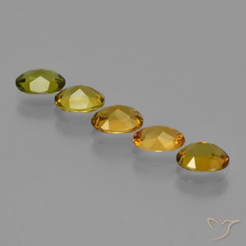 Tourmaline Gemstones in 5.9 x 4.5 mm Size for Sale, Tourmaline Stones in Earth Green Color