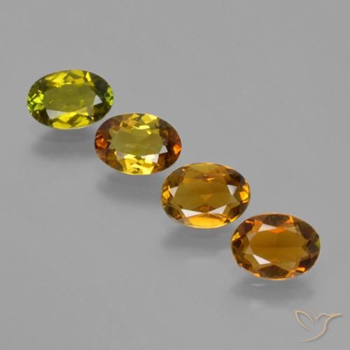 2.71 ct Loose Yellow Tourmaline, 6.9 x 4.9 mm Oval Cut From Mozambique, Photo A
