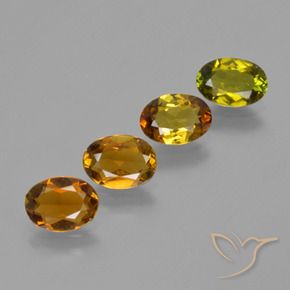2.71 ctw Golden Tourmaline Stones, Natural Tourmaline in Oval Facet Shape for Sale
