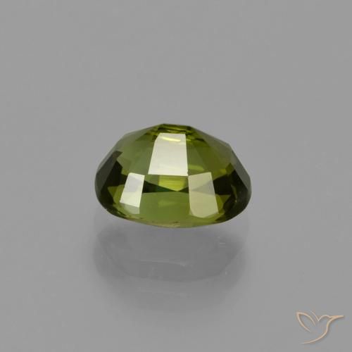 Tourmaline Gemstone in 7.1 x 5.6 mm Size for Sale, Tourmaline Stone in Forest Green Color