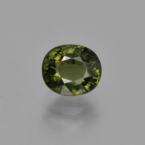 Verde oscuro Turmalina Gema - 1.1ct Forma ovalada (ID: 413054)