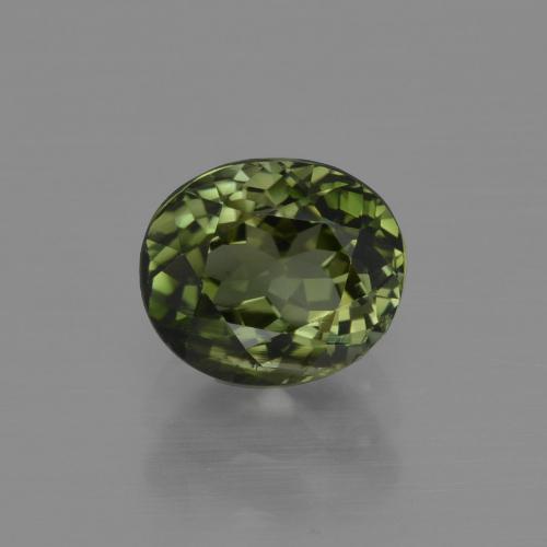 Tormalina 6,5 x 5,6mm verde Ovale sfaccettato dal Mozambico, peso di 1,1 ct, gemma naturale non trattati in purezza VS, 1 pezzo Tormalina - Colore: Verde scuro, durezza Mohs di 7 - 7,5 adatto per gioielli da indossare ogni giorno, Pietra zodiacale Bilancia, Photo A
