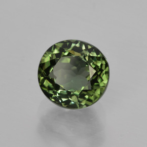1.43 ct Green Tourmaline Stone, Natural Tourmaline in Oval Facet Shape for Sale