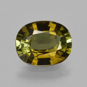 1.4ct Oval Facet Golden Green Tourmaline Gem for sale 1.4ct Oval Facet Golden Green Tourmaline Gem (ID: 413326)
