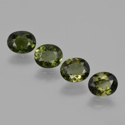 0.9ct Oval Facet Green Tourmaline Gem for sale 0.9ct Oval Facet Green Tourmaline Gem (ID: 413349)