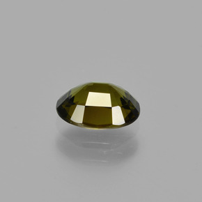 Tourmaline Gemstone in 6.6 x 5 mm Size for Sale, Tourmaline Stone in Brownish Green Color