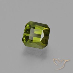 1.47 ct Green Tourmaline Stone, Natural Tourmaline in Octagon / Scissor Cut Shape for Sale