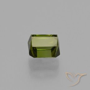 Tourmaline Gemstone in 6.4 x 6.2 mm Size for Sale, Tourmaline Stone in Medium Green Color