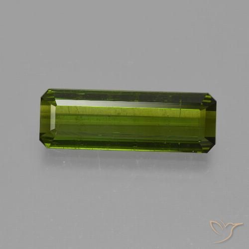 1.77ct Natural Deep Green Tourmaline, Emerald Cut, VS