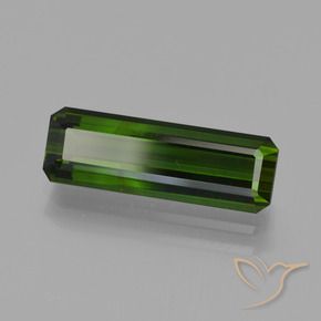 2.89 ct Green Tourmaline Stone, Natural Tourmaline in Octagon Facet Shape for Sale
