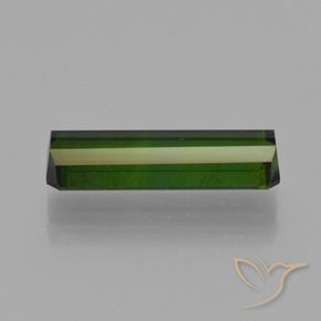Tourmaline Gemstone in 15.3 x 5.1 mm Size for Sale, Tourmaline Stone in Deep Forest Green Color