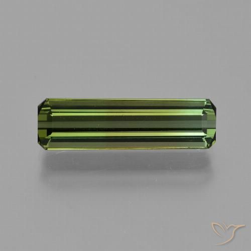 2.70ct Natural Deep Green Tourmaline, Emerald Cut, VVS-VS