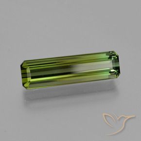 2.70 ct Green Tourmaline Stone, Natural Tourmaline in Octagon Facet Shape for Sale