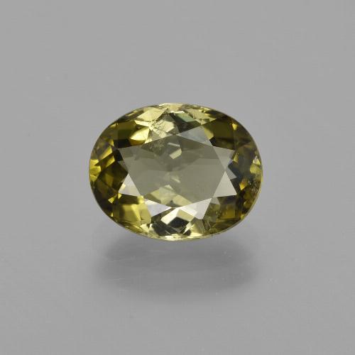 Brownish Green Tourmaline Gem - 2.5ct Oval Facet (ID: 413832)