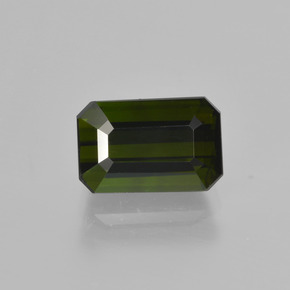 Verde oscuro Turmalina Gema - 1.5ct Forma octagonal (ID: 414067)