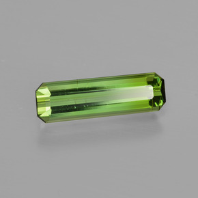 1.13 ct Green Tourmaline Stone, Natural Tourmaline in Octagon Facet Shape for Sale