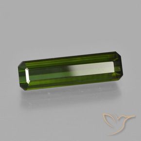 2.77 ct Green Tourmaline Stone, Natural Tourmaline in Octagon Facet Shape for Sale