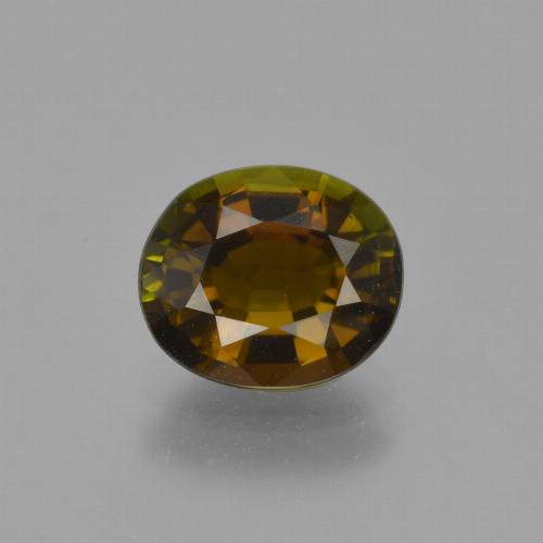 Warm Brown Tourmaline Gem - 1.3ct Oval Facet (ID: 415016)