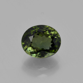 Forest Green Tourmaline Gem - 1.7ct Oval Facet (ID: 415166)